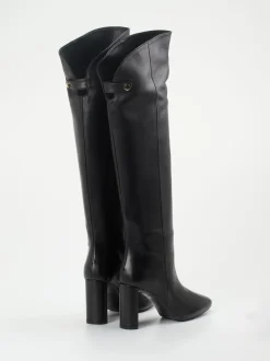 Konstantin Starke – Overknee-Stiefel aus Lammleder Schwarz