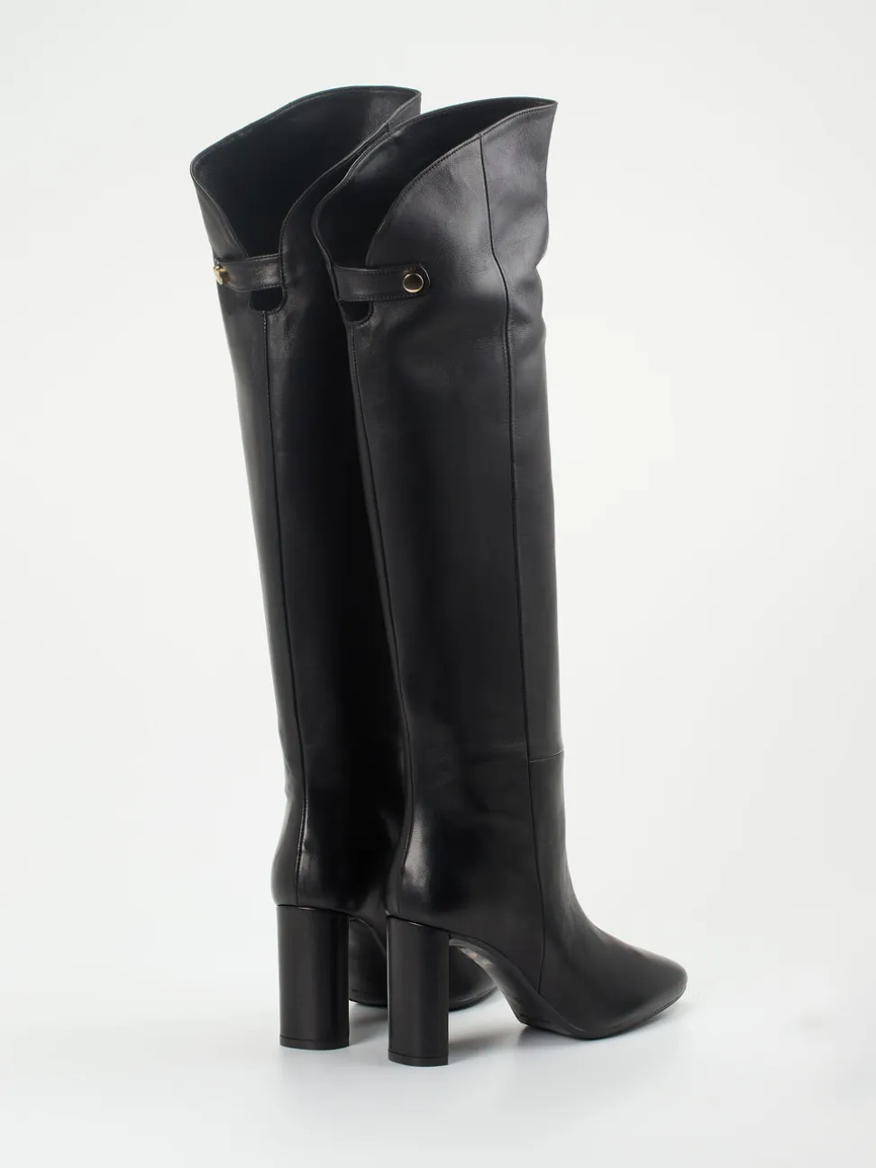 Konstantin Starke – Overknee-Stiefel aus Lammleder Schwarz