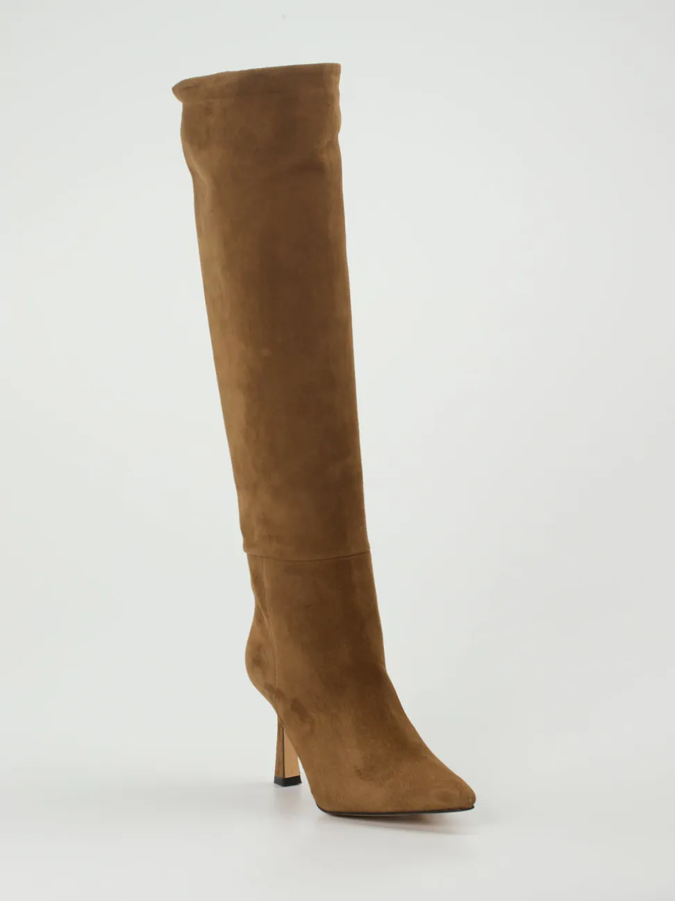 Konstantin Starke – Overknee-Stiefel aus Veloursleder Braun