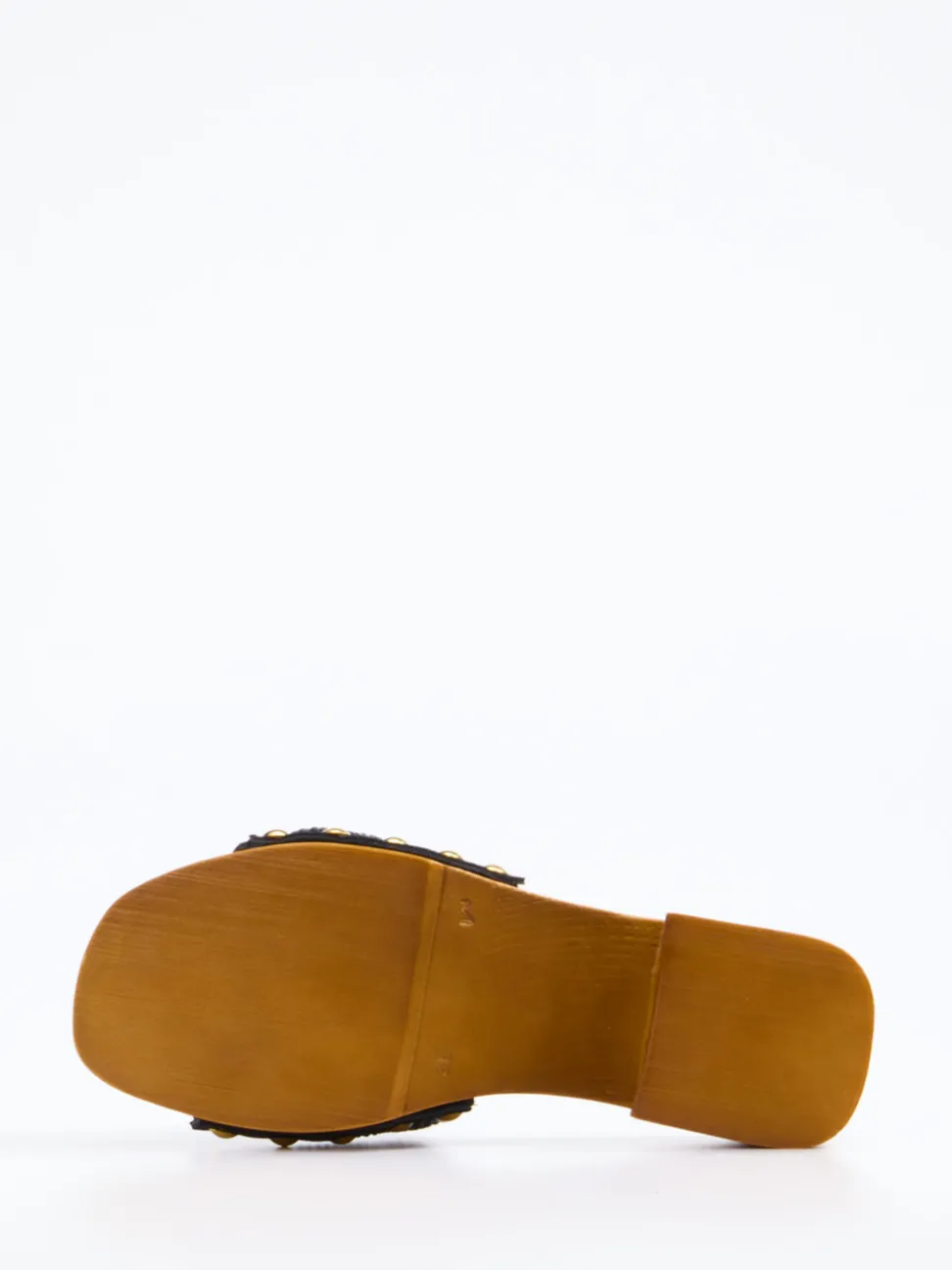 Konstantin Starke – Pantolette aus Veloursleder Schwarz