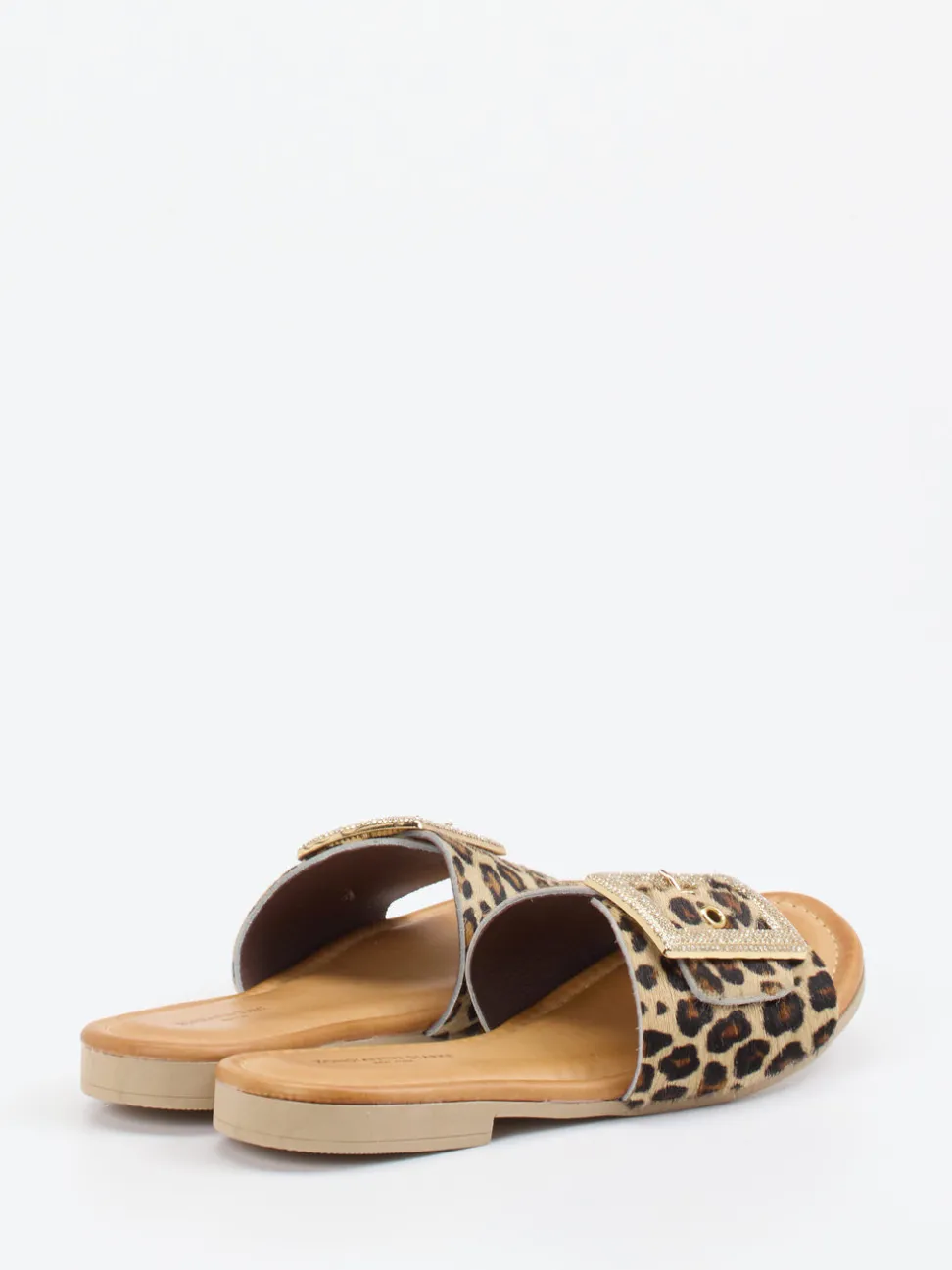 Konstantin Starke – Pantolette aus Fell mit Leopardmuster