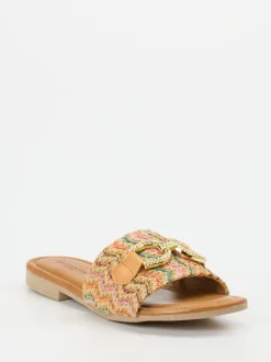 Konstantin Starke – Pantolette aus Bastgeflecht multicolor