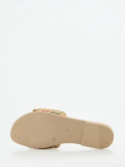 Konstantin Starke – Pantolette aus Bastgeflecht multicolor