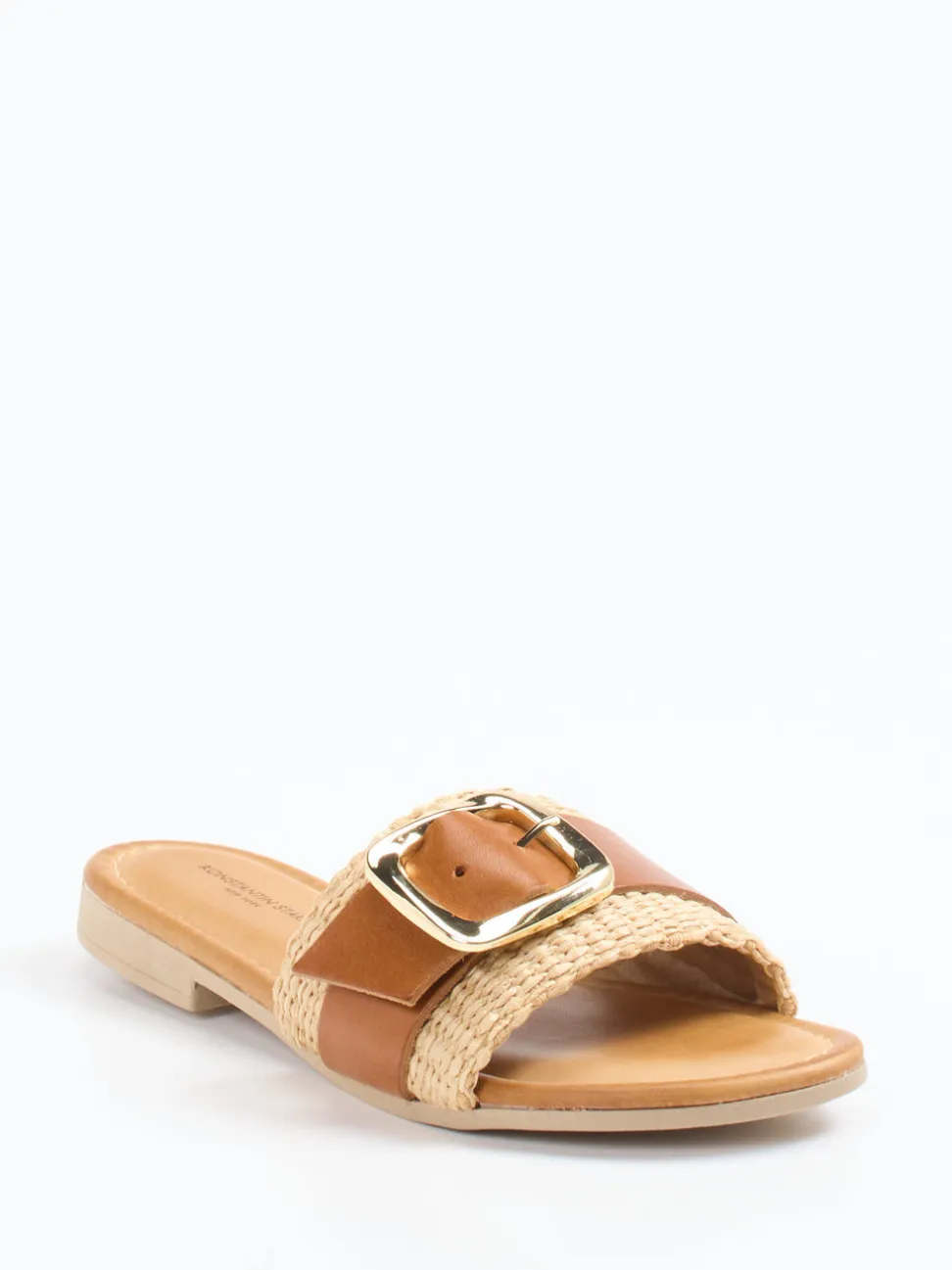 Konstantin Starke – Pantolette aus Kalbleder cognac