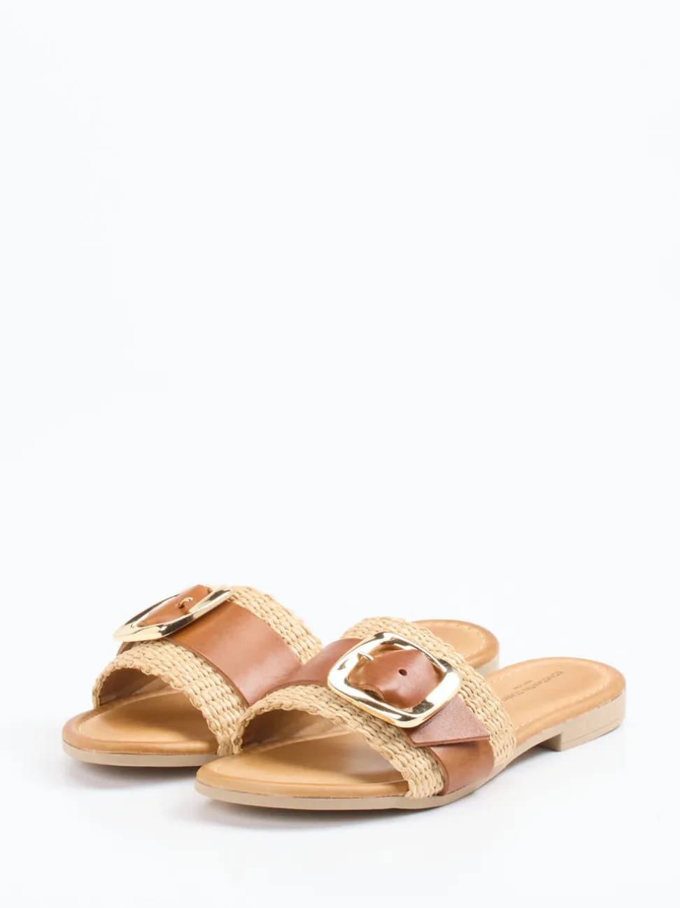 Konstantin Starke – Pantolette aus Kalbleder cognac