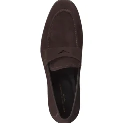 Konstantin Starke – Penny Loafer aus Veloursleder Braun