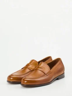 Konstantin Starke – Penny Loafer aus Büffelleder cognac