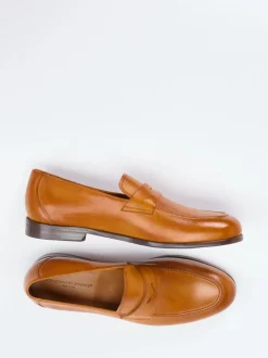 Konstantin Starke – Penny Loafer aus Büffelleder cognac