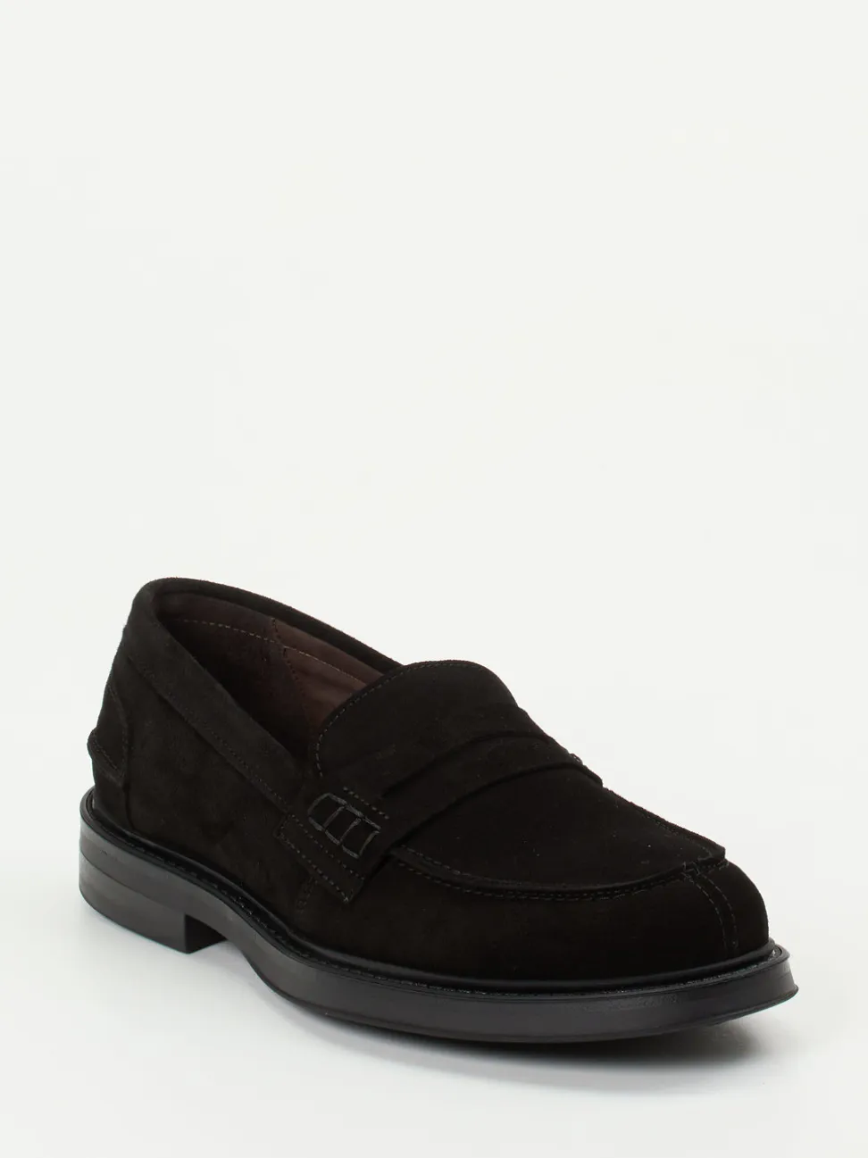Konstantin Starke – Penny Loafer aus Veloursleder schwarz