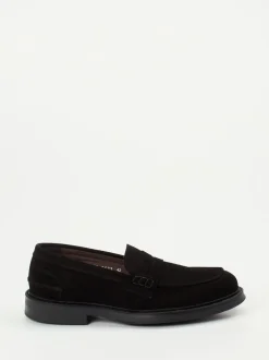 Konstantin Starke – Penny Loafer aus Veloursleder schwarz
