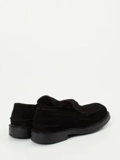 Konstantin Starke – Penny Loafer aus Veloursleder schwarz