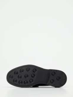 Konstantin Starke – Penny Loafer aus Veloursleder schwarz