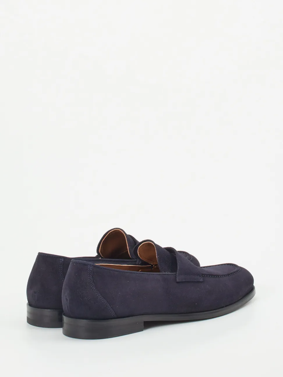 Konstantin Starke – Penny Loafer aus Veloursleder Blau