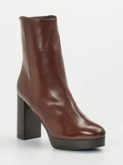 Konstantin Starke – Plateau-Stiefelette aus Lammleder Braun