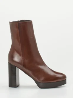 Konstantin Starke – Plateau-Stiefelette aus Lammleder Braun