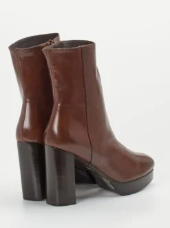 Konstantin Starke – Plateau-Stiefelette aus Lammleder Braun