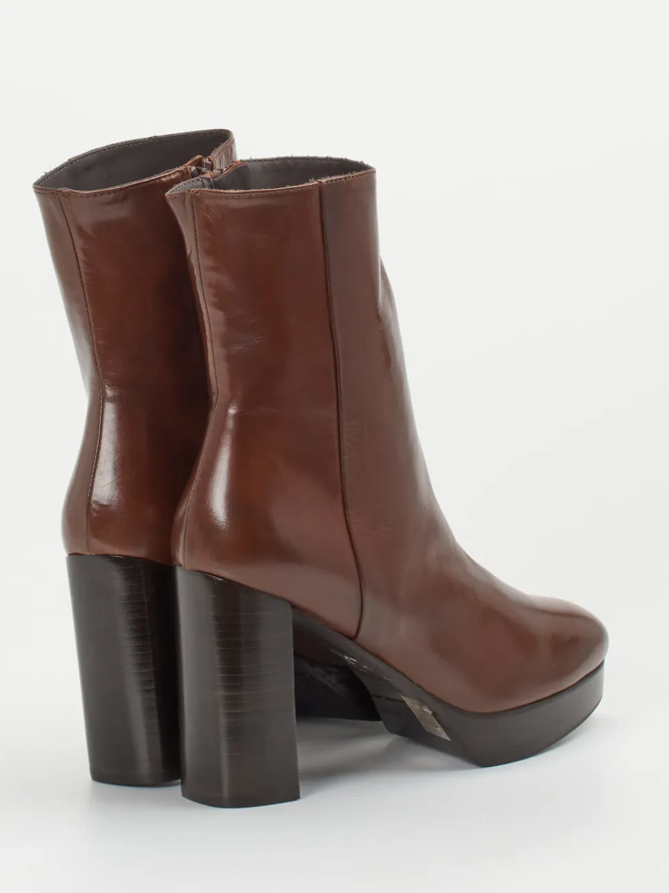 Konstantin Starke – Plateau-Stiefelette aus Lammleder Braun