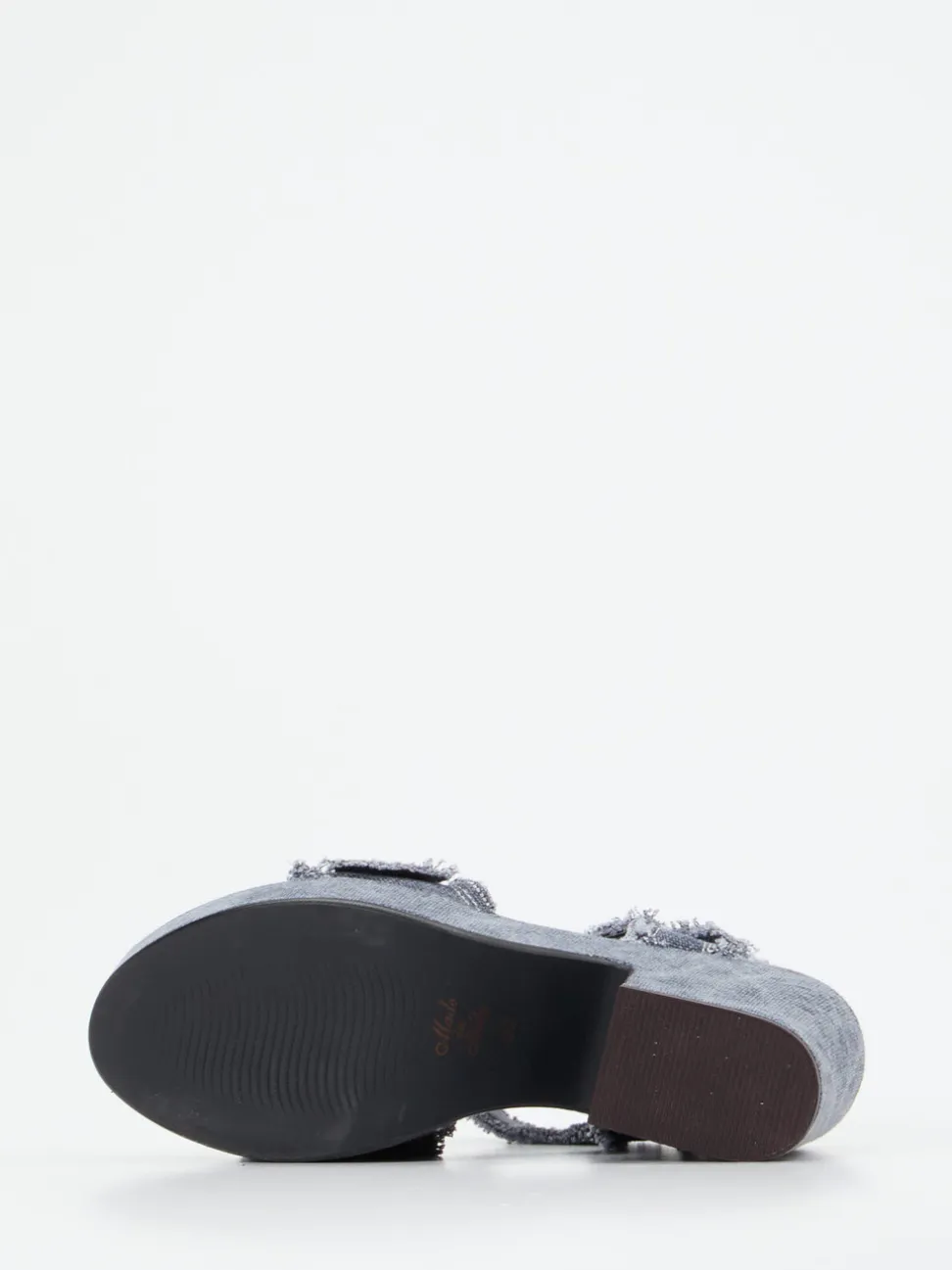 Konstantin Starke – Plateau-Sandalen aus Denim blau