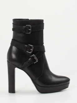 Konstantin Starke – Plateau-Stiefeletten aus Lammleder Schwarz