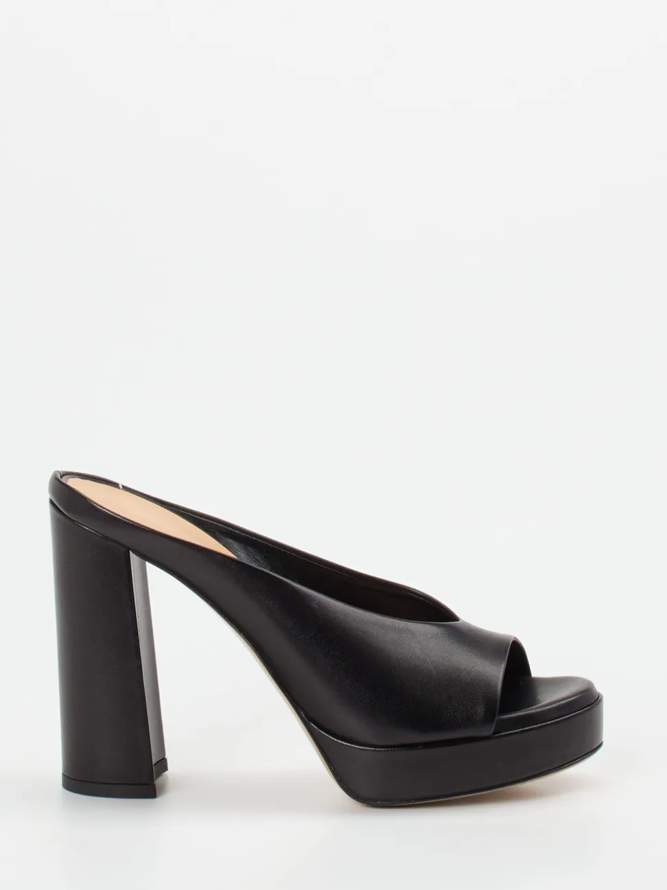 Konstantin Starke – Plateau-Mules aus Lammleder schwarz
