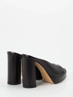 Konstantin Starke – Plateau-Mules aus Lammleder schwarz