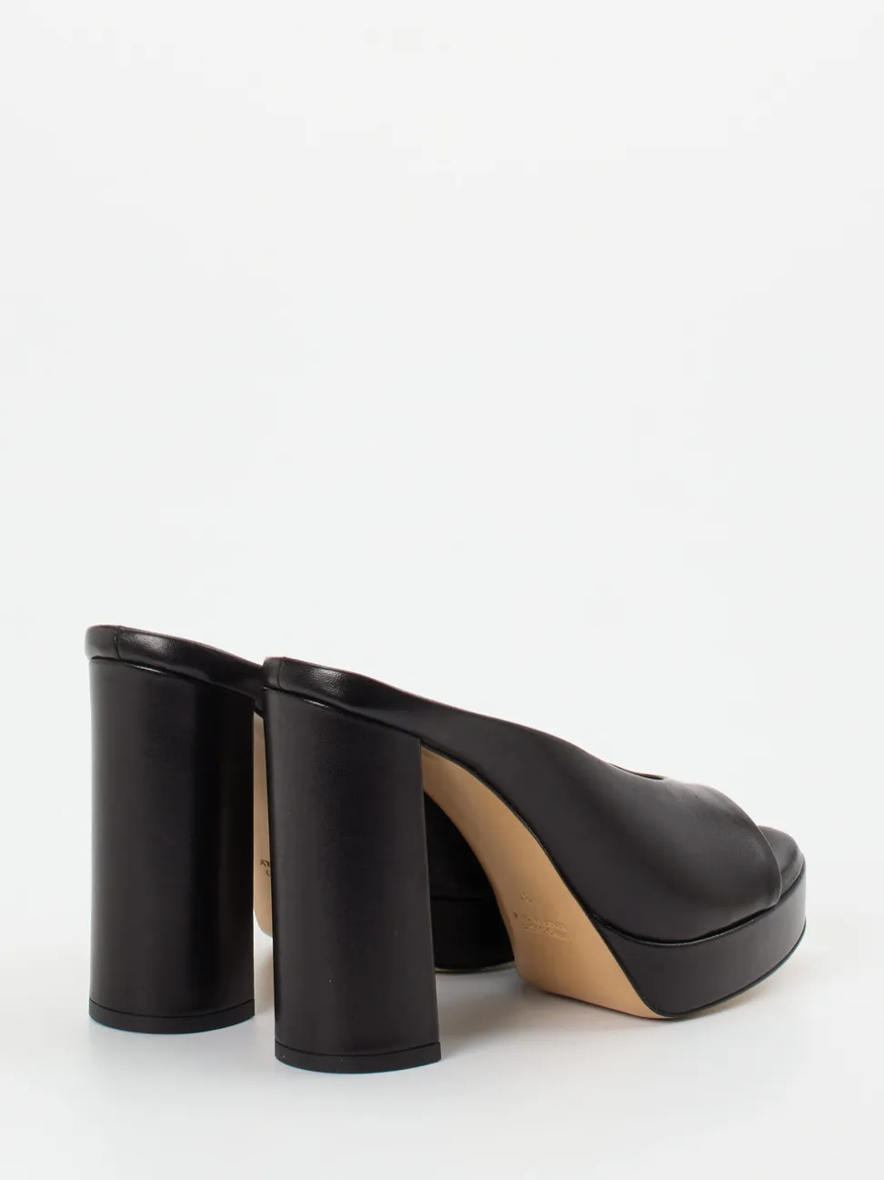Konstantin Starke – Plateau-Mules aus Lammleder schwarz