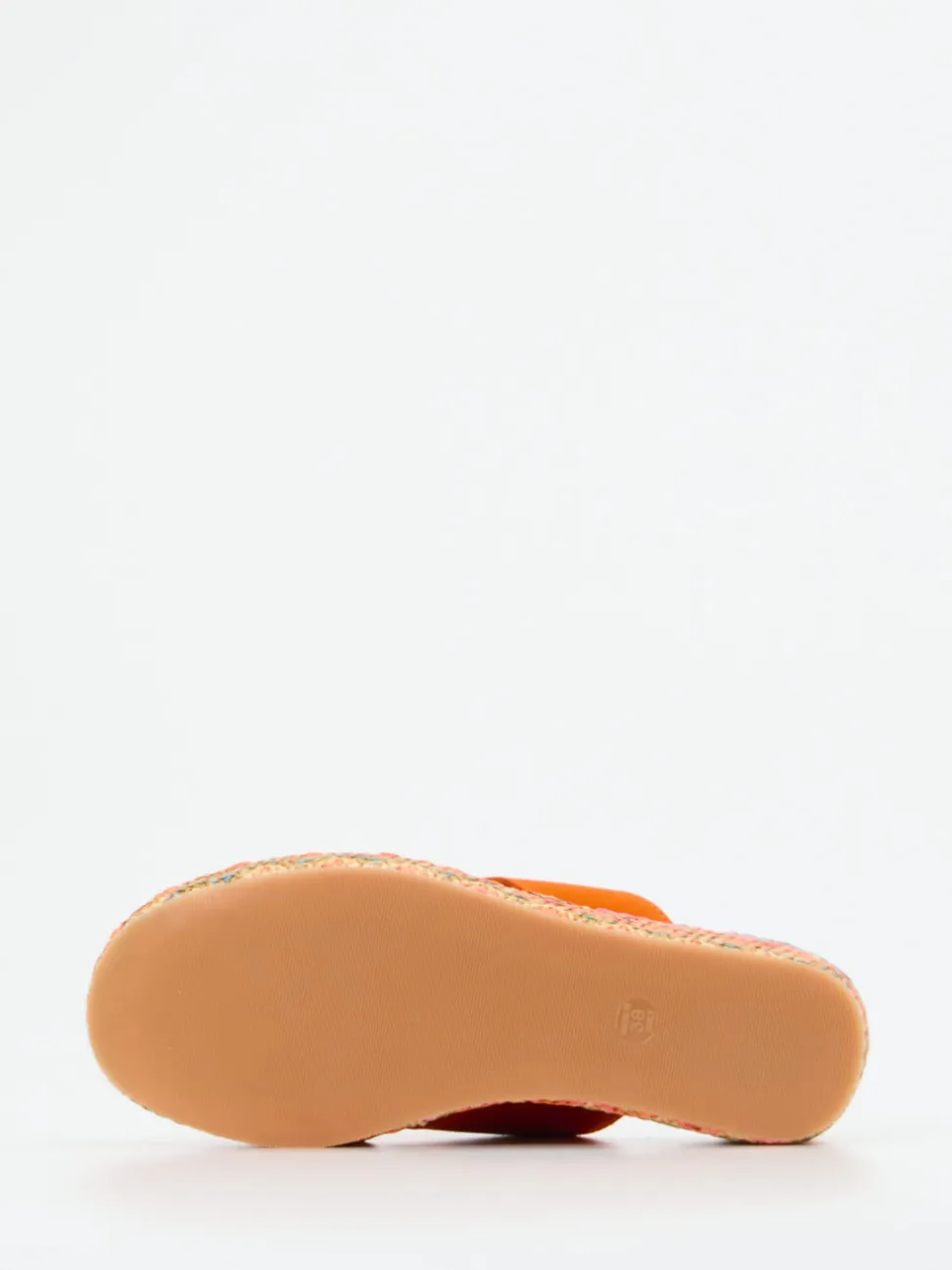 Konstantin Starke – Plateau-Pantolette aus Veloursleder Orange