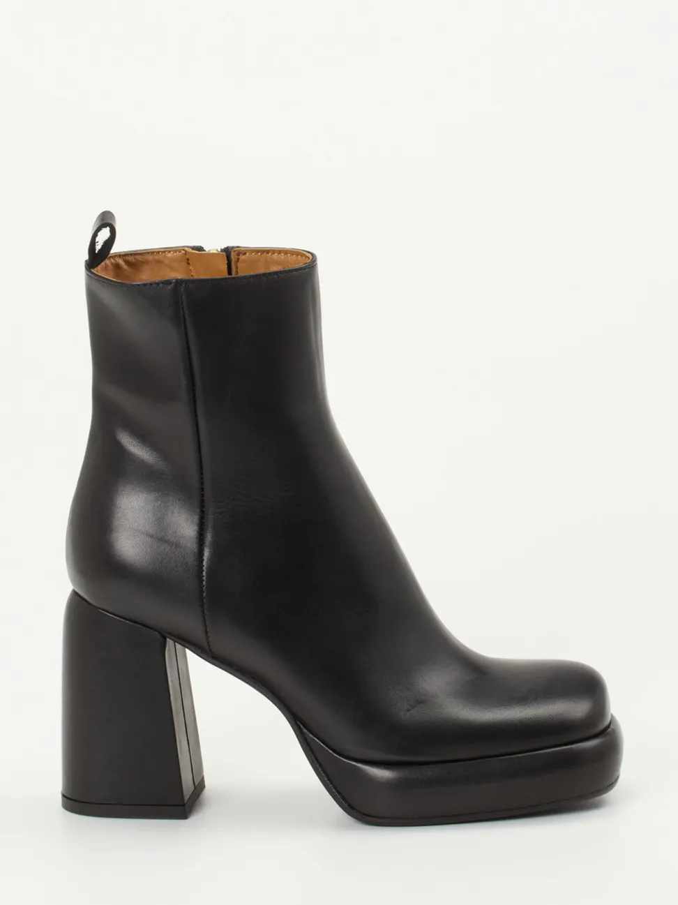Konstantin Starke – Plateau-Stiefelette aus Kalbleder Schwarz