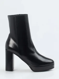 Konstantin Starke – Plateau-Stiefeletten aus Lammleder Schwarz