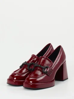 Konstantin Starke – Plateau-Loafer aus Lackleder Bordeaux