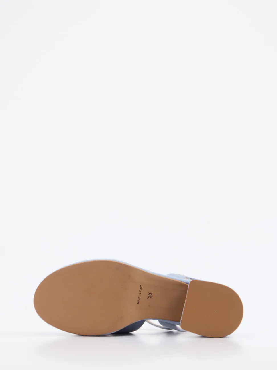 Konstantin Starke – Plateau-Sandalen aus Veloursleder hellblau