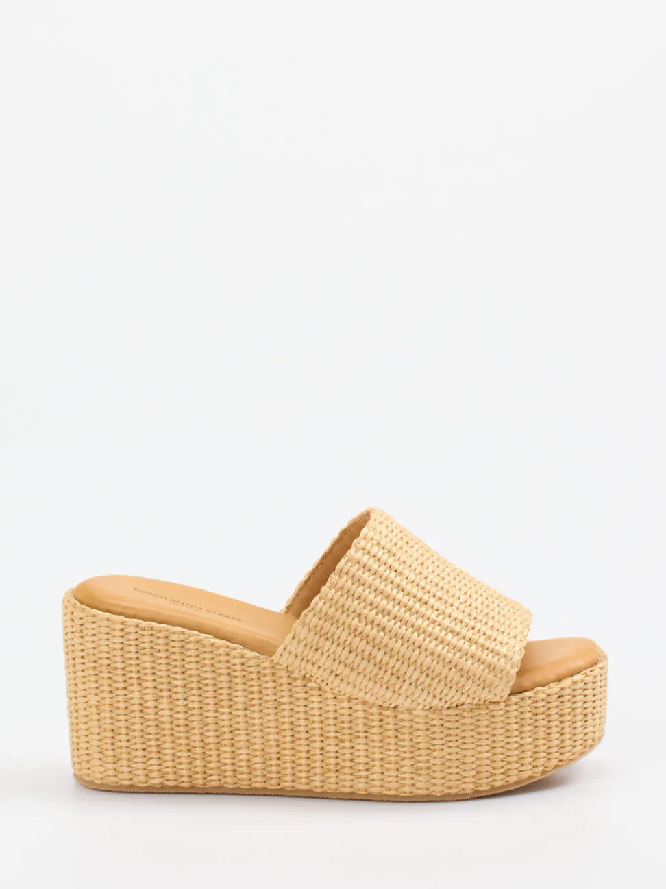 Konstantin Starke – Plateau-Pantoletten aus Synthetik in Beige