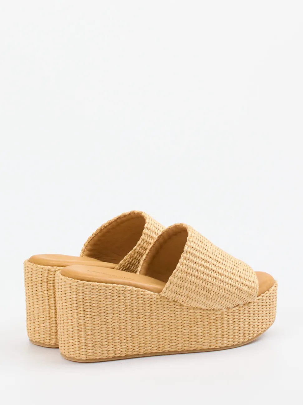 Konstantin Starke – Plateau-Pantoletten aus Synthetik in Beige