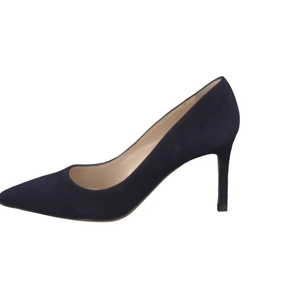 Konstantin Starke – Pumps aus Veloursleder Dunkelblau