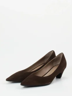 Konstantin Starke – Pumps aus Veloursleder dunkelbraun