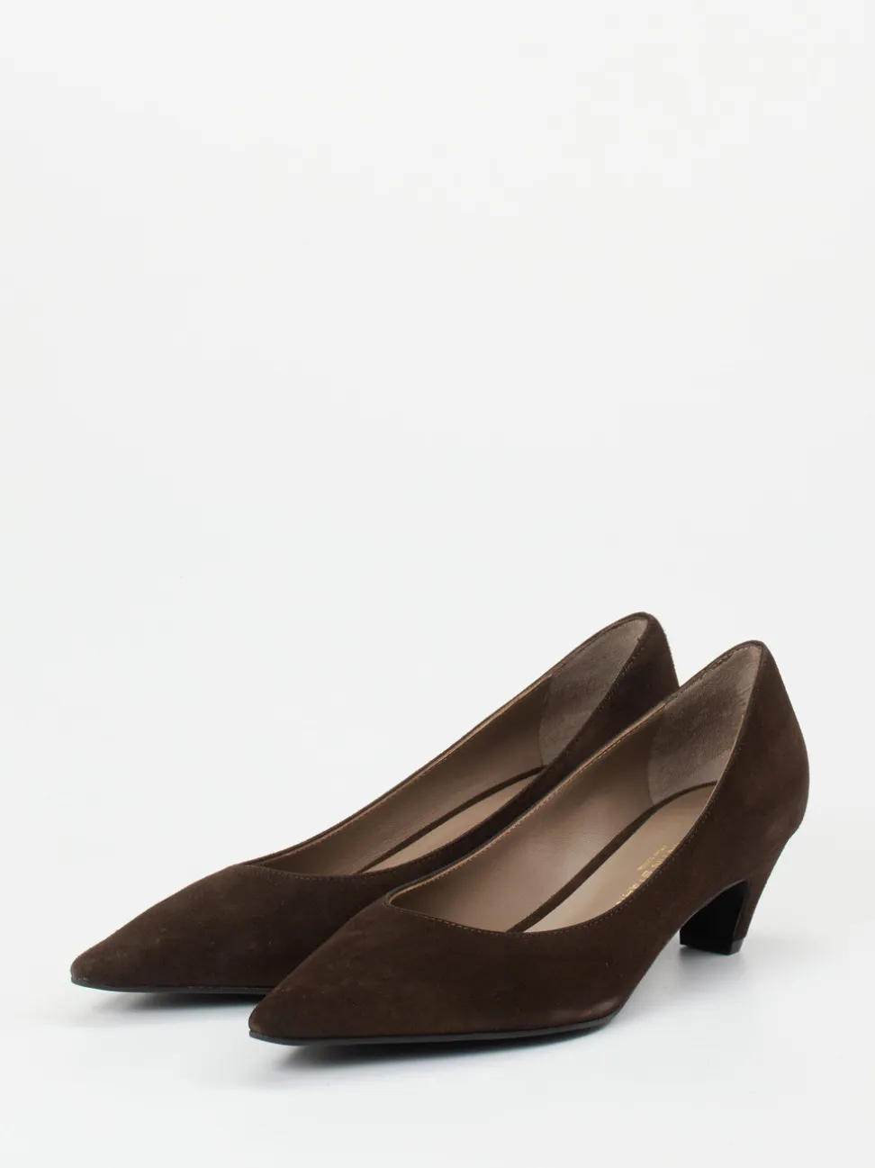 Konstantin Starke – Pumps aus Veloursleder dunkelbraun