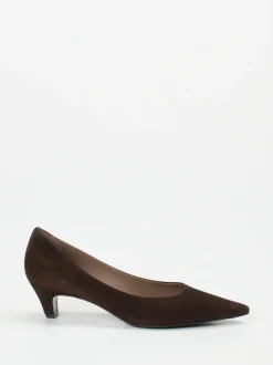 Konstantin Starke – Pumps aus Veloursleder dunkelbraun