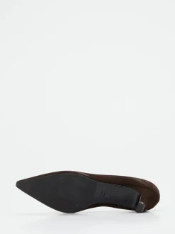 Konstantin Starke – Pumps aus Veloursleder dunkelbraun