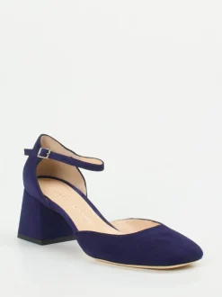 Konstantin Starke – Pumps aus Veloursleder tiefviolett