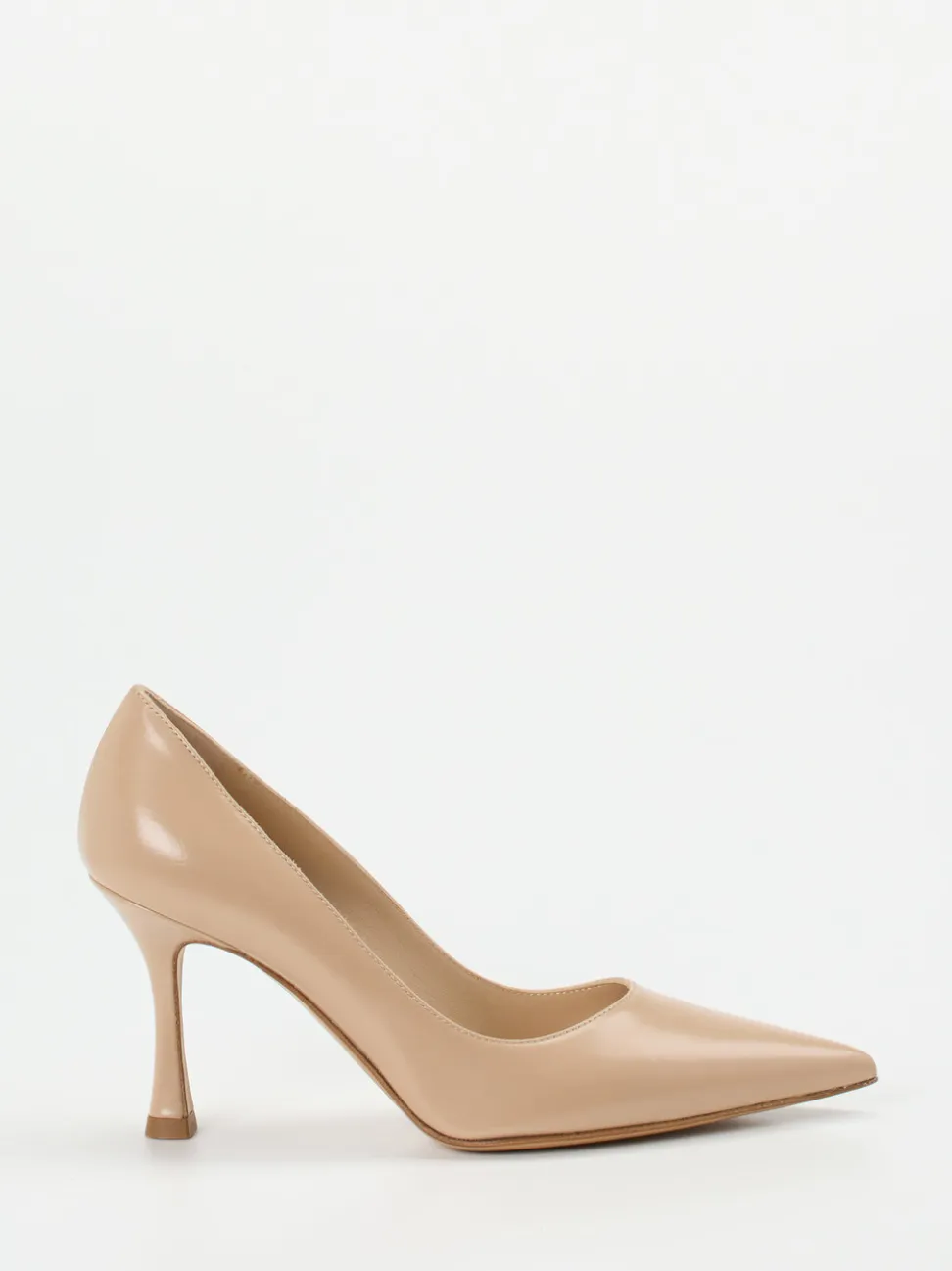 Konstantin Starke – Pumps aus Hochglanzleder in Beige