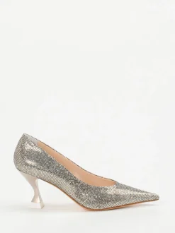 Konstantin Starke – Pumps aus Metallicleder goldfarben