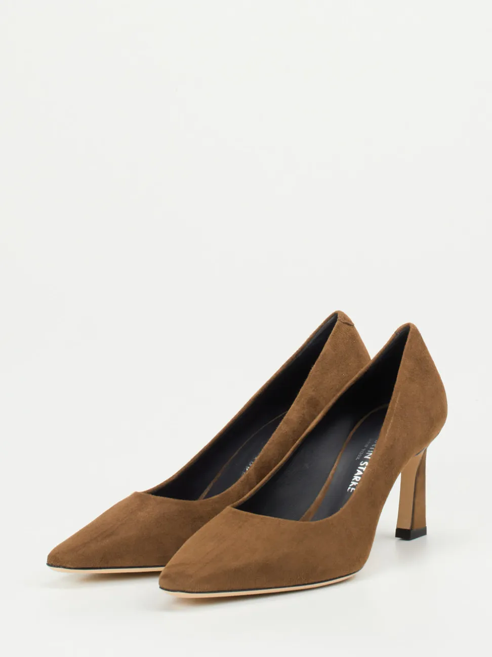 Konstantin Starke – Pumps aus Veloursleder mittelbraun