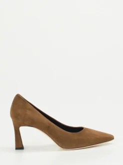 Konstantin Starke – Pumps aus Veloursleder mittelbraun
