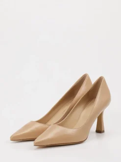 Konstantin Starke – Pumps aus Lammleder in Rosébeige