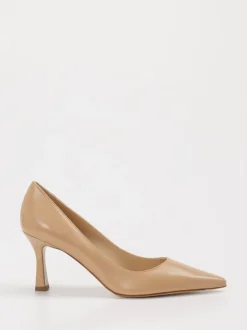 Konstantin Starke – Pumps aus Lammleder in Rosébeige