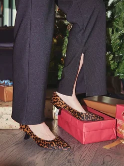 Konstantin Starke – Pumps aus Fell mit Leopardenmuster