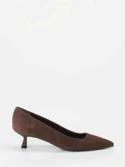 Konstantin Starke – Pumps aus Veloursleder schokobraun