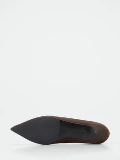 Konstantin Starke – Pumps aus Veloursleder schokobraun
