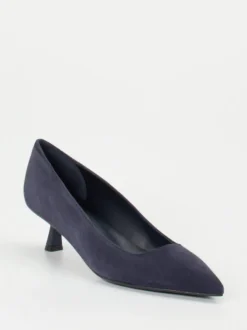 Konstantin Starke – Pumps aus Veloursleder Dunkelblau