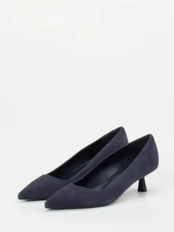 Konstantin Starke – Pumps aus Veloursleder Dunkelblau